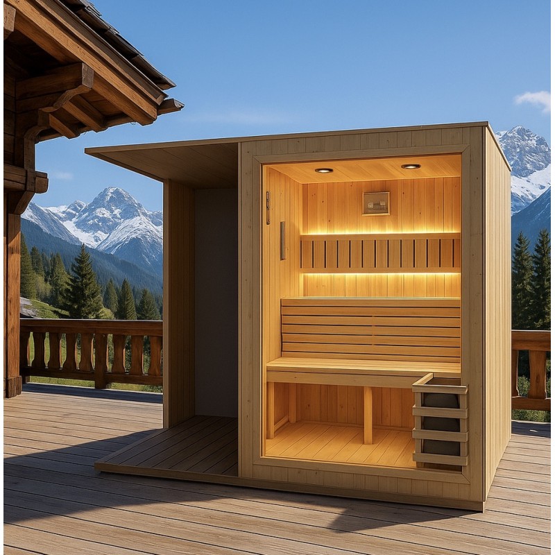 Sauna Azélie - red cedar 2,5X2