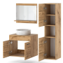 Meuble de Salle de Bain Paris Chêne - une colonne